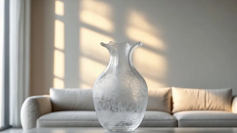 etched glass vase​ 5