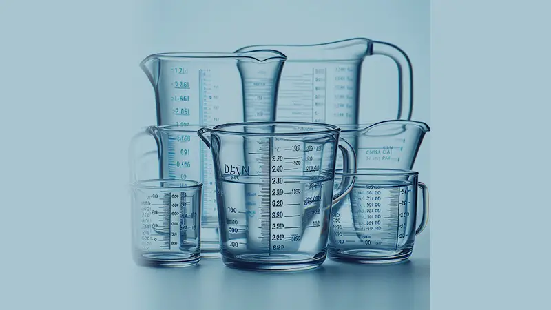 Glass measuring cup