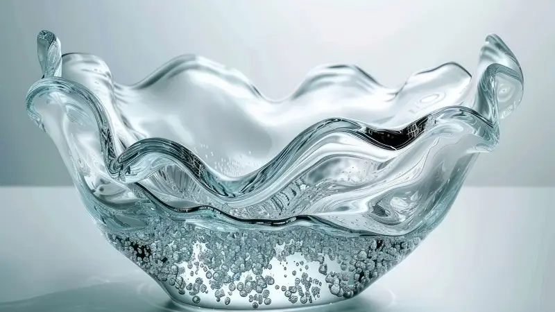ruffled glass bowl 2