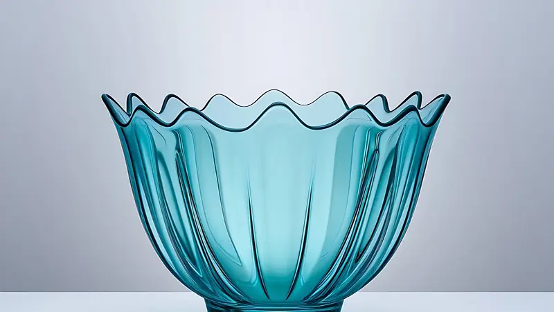 ruffled glass bowl 4