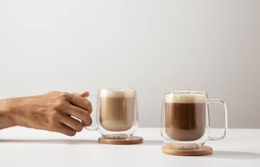 Hot Coffee Glass Cup