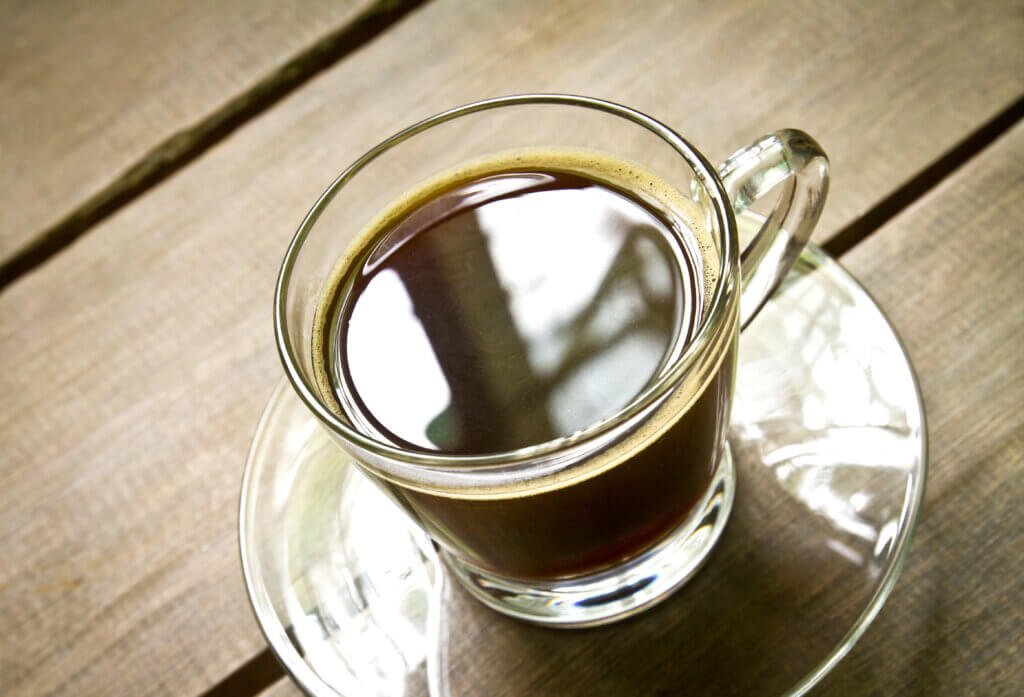 Hot Coffee Glass Cup