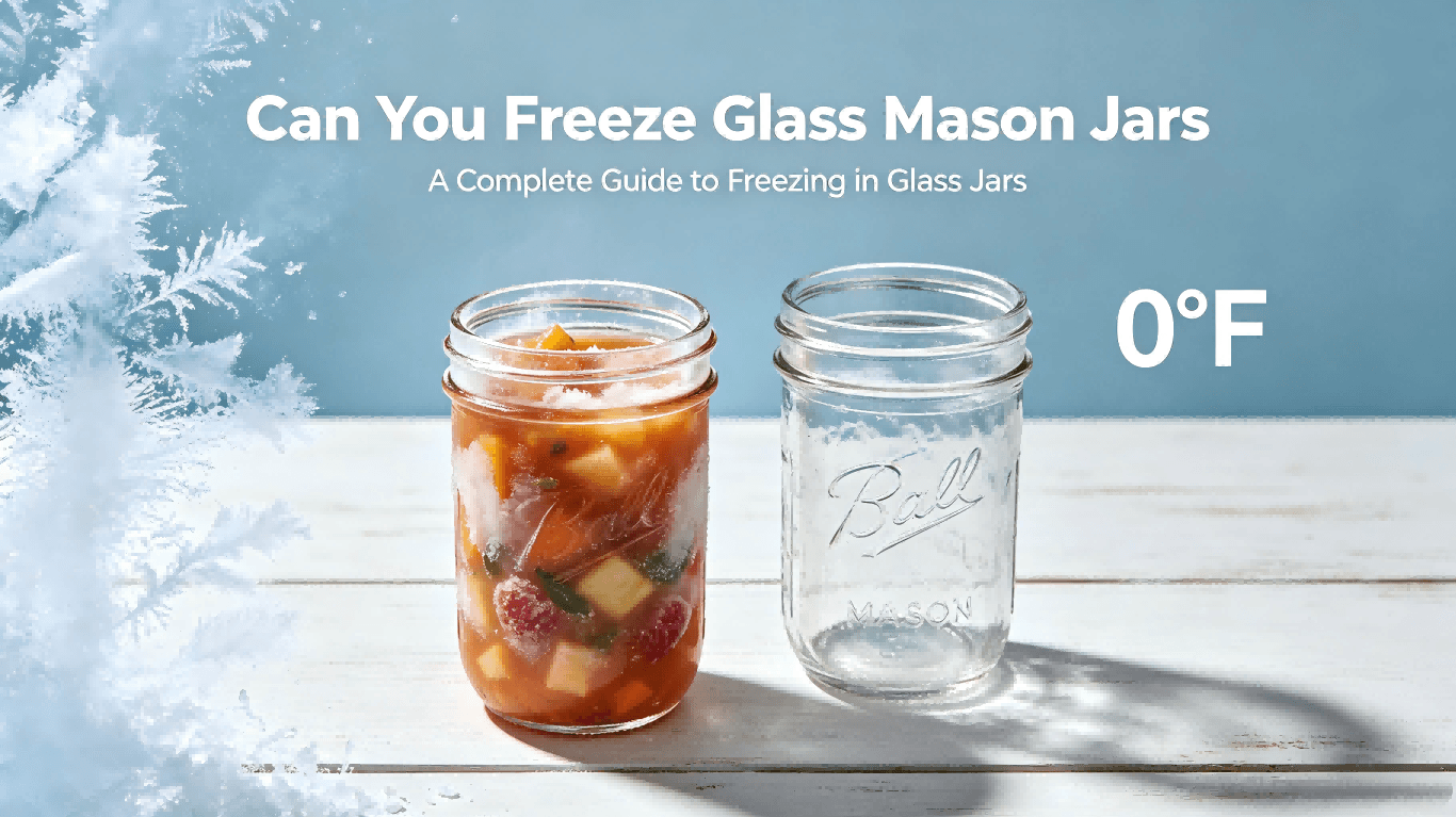 can you freeze glass mason jars