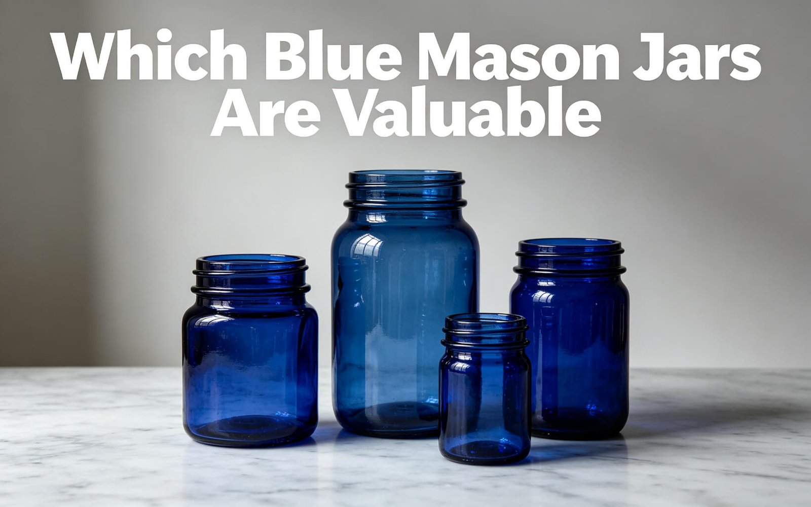 blue mason jars