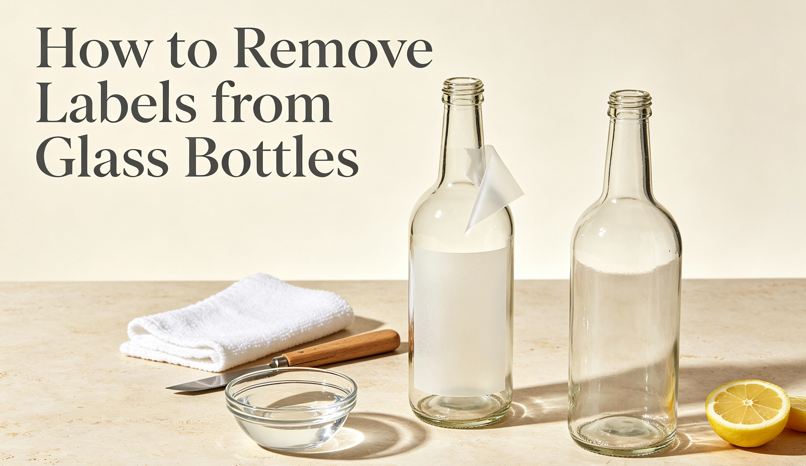 glass bottles
