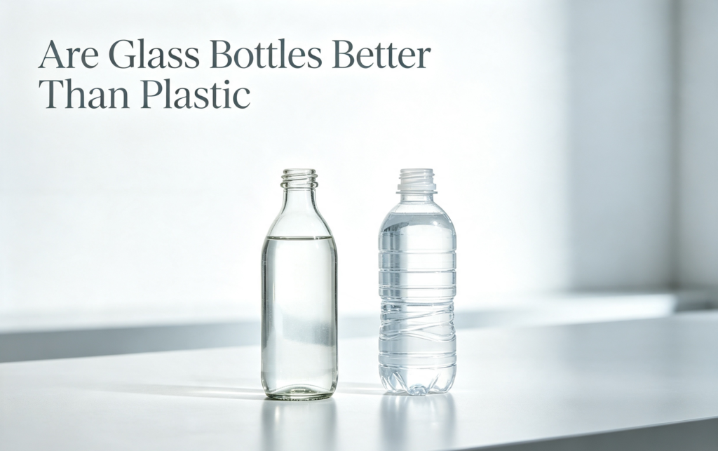 glass bottles