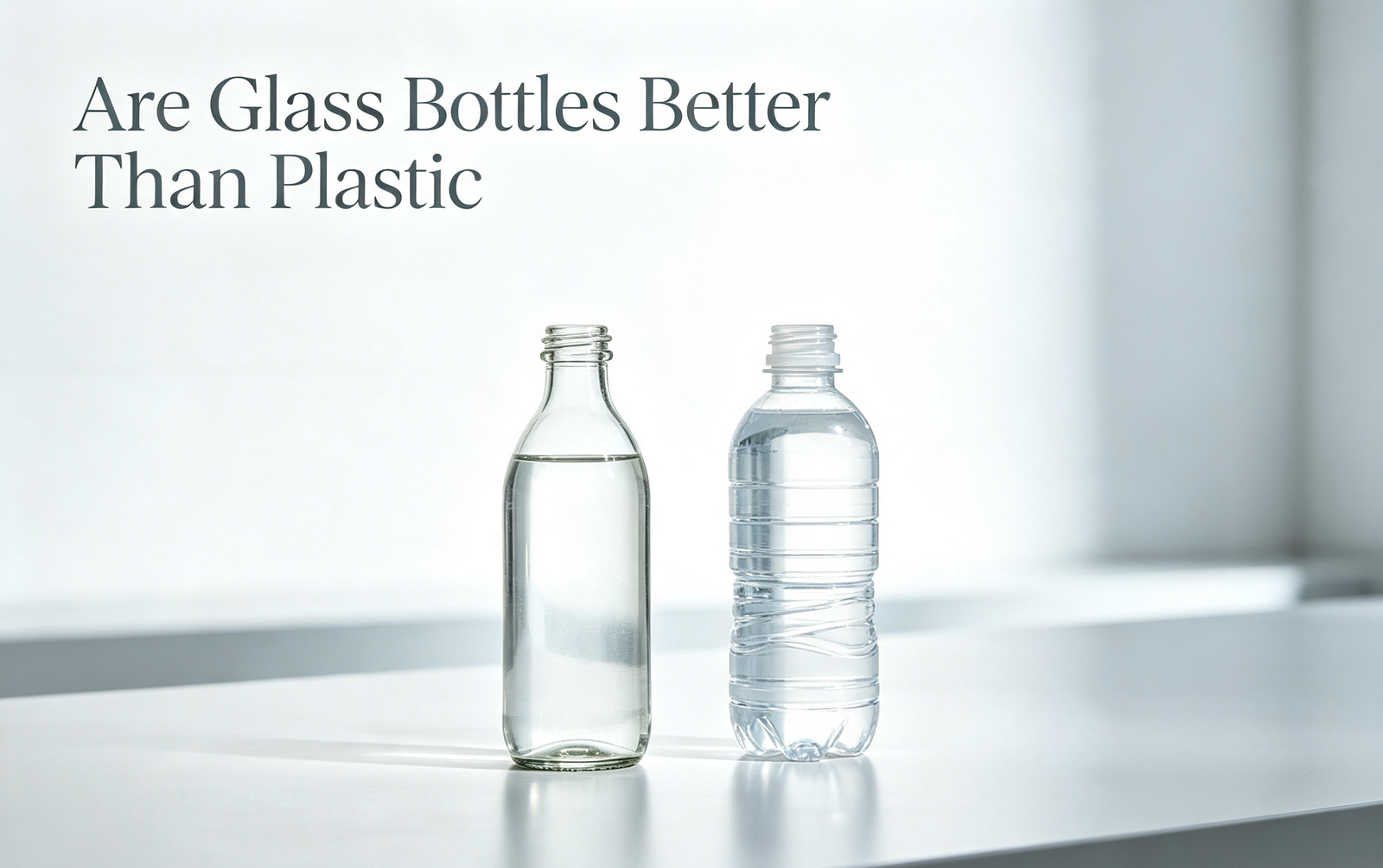 glass bottles