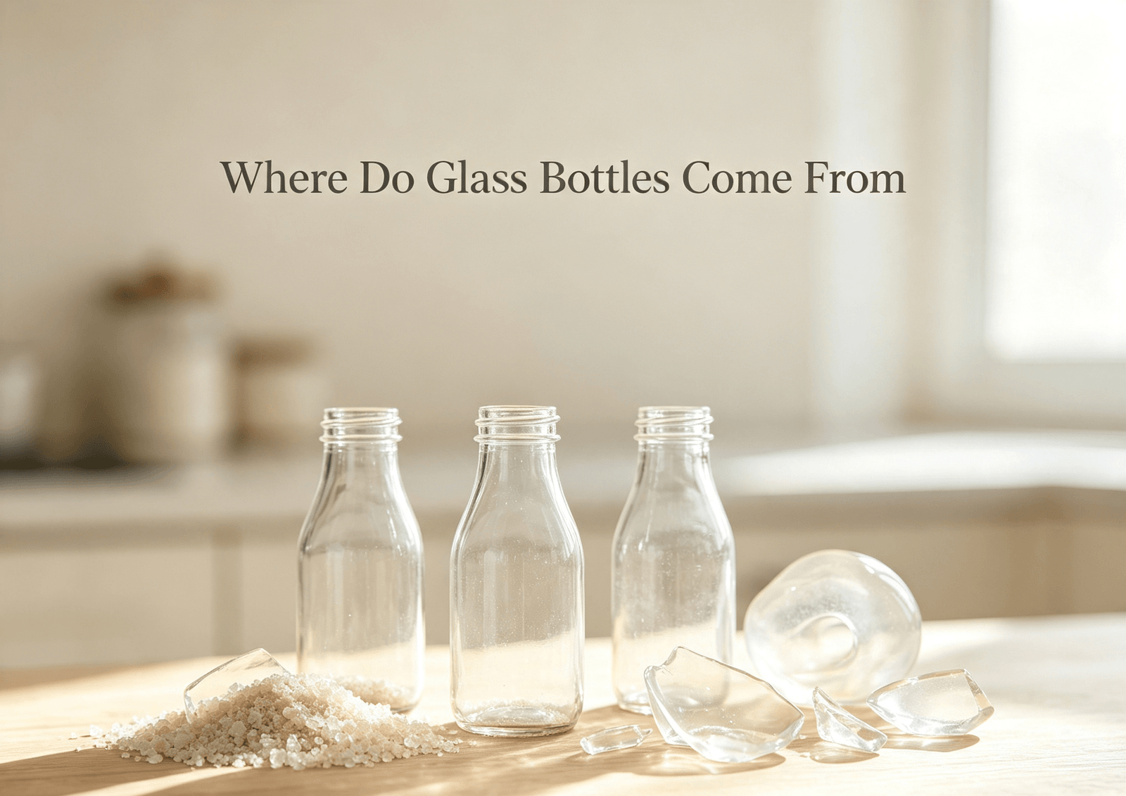 glass bottles